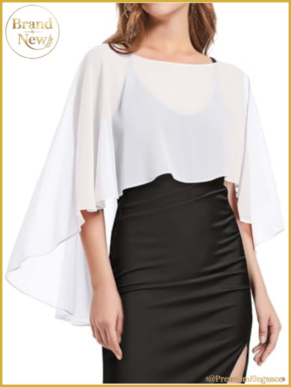 Chiffon Shawl Wrap Evening Dress Cape Sheer Poncho Cover Up